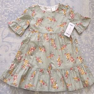 Osh Kosh light green floral dress - size 4T